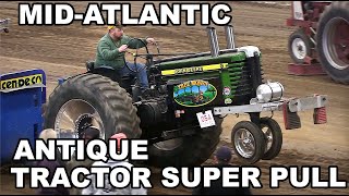 Antique Tractor Pulling  Mid Atlantic Super Pull Pa Farm Show Complex [upl. by Nylsaj]