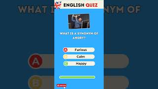 Synonym of angry english vocabulary quiz [upl. by Bello]