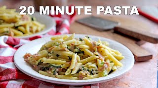 20 Minute Zucchini Pasta Recipe  Perfect Weeknight Meal [upl. by Emalee999]