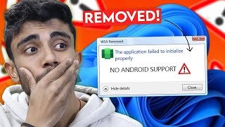 Microsoft Removed Android App Support From Windows 11 🤐 Biggest Changed For 11 User [upl. by Violeta452]