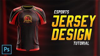 Esports Jersey Design Tutorial in Photoshop CC 2018 [upl. by Koal541]