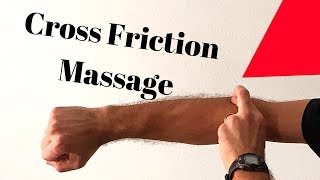 Cross friction massage TENDONITIS ADHESIONS SCAR TISSUE [upl. by Oigile]