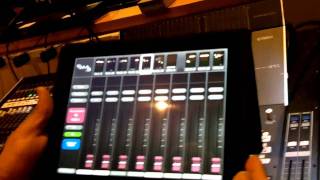 Apple iPad amp Yamaha StageMix software controlling Yamaha M7CL Digital Console [upl. by Caressa]