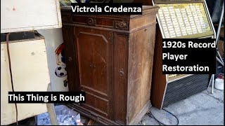 Vintage Victrola Credenza VV 830 Restoration Part 1 [upl. by Slosberg689]