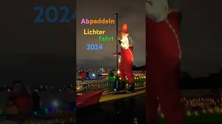 Abpaddeln Lichterfahrt 2024 beim Hanseat Hamburg [upl. by Haroved]