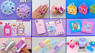 9 EASY CRAFT IDEAS  School Craft Idea  DIY Origami Craft  School hacks  Paper mini gift idea [upl. by Nwadahs391]