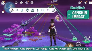 Cheat GENSHIN IMPACT ANDROID Auto Explore Chest Work support no root [upl. by Hayman]