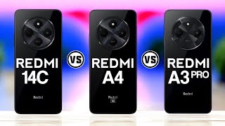 Redmi 14C Vs Redmi A4 5G Vs Redmi A3 Pro Trakontech [upl. by Mikkanen434]