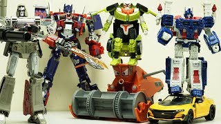 Transformers Stop motion  Optimus Prime vs Megatron Ultra Magnus amp Tobot Robot [upl. by Pardew374]