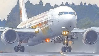 13Minutes SPECTACULAR SPRAY and VAPOR Plane Spotting TAKEOFF amp LANDING at JAPAN KAGOSHIMA KOJ4K [upl. by Weir]