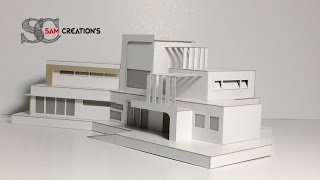 MODEL MAKING OF MODERN ARCHITECTURAL contemporaneity Design 5 [upl. by Assirim]