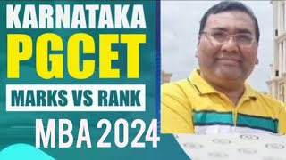 PGCET ranking based on marks 2024PGCET marks vs rankPGCET mba 2024PGCET rank vs marksKEA updates [upl. by Ahsets]