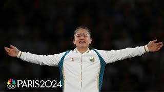 Uzbekistans Diyora Keldiyorova wins 52kg judo gold at Paris Olympics  NBC Sports [upl. by Pilihp263]