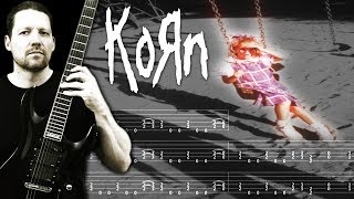 Predictable KORN  Guitar Tab  Lesson [upl. by Ellirehs]