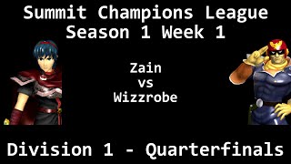 SCL11  Zain Marth vs Wizzrobe Captain Falcon  Division 1 Quarterfinals [upl. by Curhan]