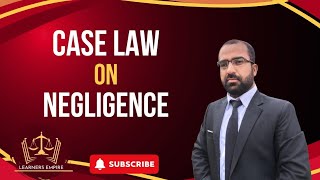 Case Laws on Negligence [upl. by Rainger248]