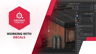 Substance Painter 20201 working with decals  Adobe Substance 3D [upl. by Rabin]