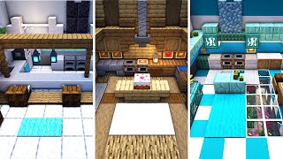 7 EASY Minecraft Kitchen Designs for You to Build Tutorial [upl. by Vikki]