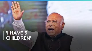 Mallikarjun Kharge Hits Out At PM Modi Over Muslims Have More Children Remark [upl. by Grieve]