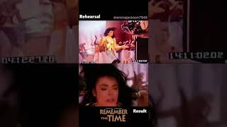 Michael Jackson Remember The Time Rehearsal and Result [upl. by Nrubliw496]