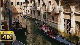 venice italy romantic gondola ride  amazing 4k video ultra hd [upl. by Elsa49]