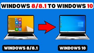 Upgrade Windows 881 To Windows 10 Without Data Loss For Free [upl. by Sirraf]