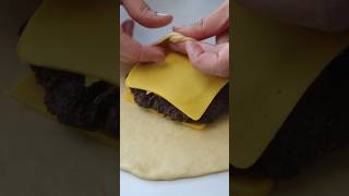 ASMR Stuffed Cheeseburger Bun 🍔 stuffedcheeseburger asmr cheeseburger asmrcooking [upl. by Anire]