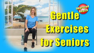 Gentle Range of Motion Chair Exercises for SENIORS ArthritisLimited MobilityTrue Beginners [upl. by Gravante]