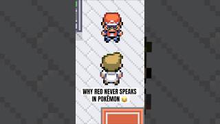 Why Red doesn’t speak in Pokémon 😂 pokemon shorts [upl. by Elleoj]