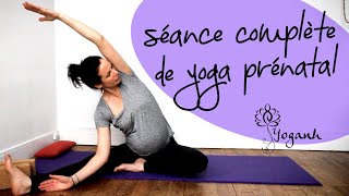 Séance complète de yoga prénatal [upl. by Lyrehc]