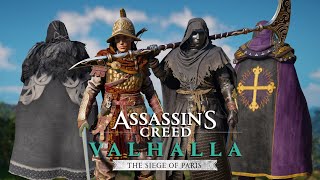 AC VALHALLA  THE SIEGE OF PARIS  ALL ARMOR SET LOCATIONS FULL GUIDE [upl. by Baum]