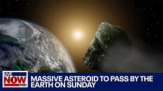 Massive Asteroid to fly past the earth this weekend  LiveNOW from FOX [upl. by Ioab]