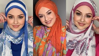 Easy Hijab Tutorial Turkish Style  Kolay Şal Bağlama Teknikleri لغات حجاب تركية [upl. by Sirad]