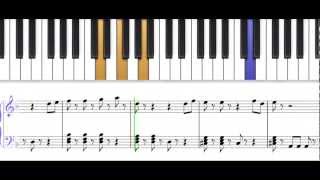 Pirates Of The Caribbean Theme to play on piano level 4 with chords [upl. by Namwen582]