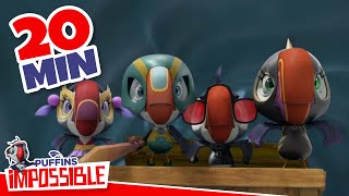 Puffins Impossible  20 min  Battle with Otto  Cartoon For Kids  Puffins World [upl. by Norved]