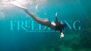 I learned how to FREEDIVE nonswimmer at Summer Cruise Diving Resort  ImAnnFrances [upl. by Klein]