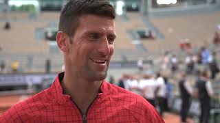 Novak DJOKOVIC Interview at Roland Garros after winning Grand Slam 23 [upl. by Ardeha56]