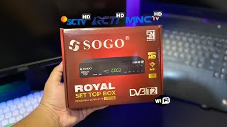 SET TOP BOX TV DIGITAL Murah dengan WIFI  SOGO Set Top Box DVB T2  UNBOXING amp TEST [upl. by Eissoj]