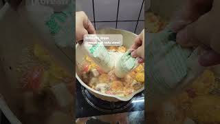 Sundubu jjigae  Resep di Part 2 cooking koreanfood [upl. by Eicats]