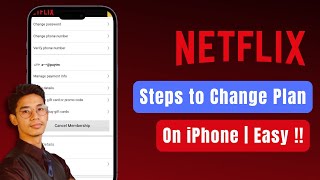 How to Change Plan in Netflix on iPhone [upl. by Atauqal502]