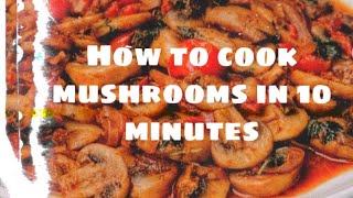 HOW TO COOK CANNED MUSHROOMS  delicious and easy mushroom recipe perfect side dish [upl. by Nam]