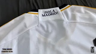 Unbox Real Madrid home kit 202324 [upl. by Nomelc194]