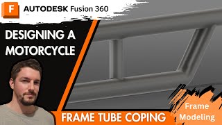 Motorcycle Frame Design How to cut and cope tubes in Fusion360 and CREO [upl. by Ardell]