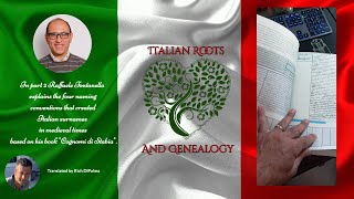 How to understand the origins of Italian surnames Part 2 ItalianRootsandGenealogy lastname [upl. by Xel95]