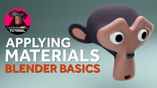 ADDING MATERIALS in Blender  The BASICS  LeeDanielsART Tutorial [upl. by Politi]