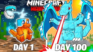 I Survived 100 Days as a DIAMOND POKEMON in HARDCORE Minecraft [upl. by Darwin649]