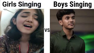 girls 👧🏻 Singing 🎶 VS Boys 👦🏻 Singing 🎙️ [upl. by Phiona234]