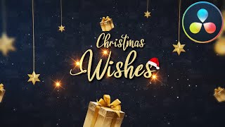 Christmas Greetings Promo ★ DaVinci Resolve Templates ★ [upl. by Nylesoj]