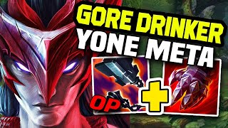 NEW YONE BUILD WITH GOREDRINKER HAS LEGENDARY DAMAGE  League of Legends [upl. by Renaxela]