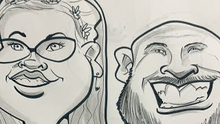 CARICATURE LIVESTREAM HOW TO DRAW CARICATURES CARTOON FACES [upl. by Hgielanna855]